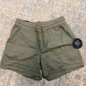 Olive Green Casual Shorts